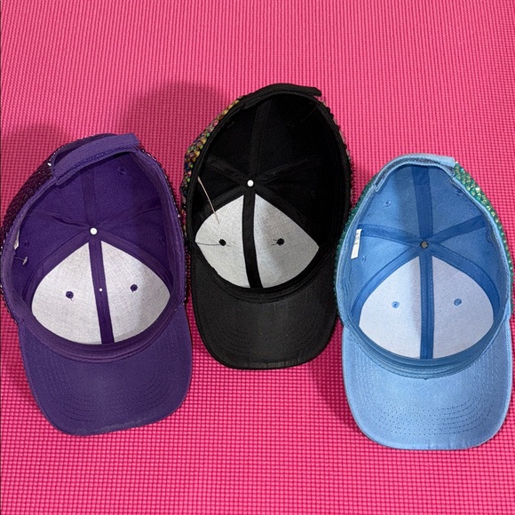 3 Sparkling Multicolor Rhinestone Caps - Picture 16 of 16